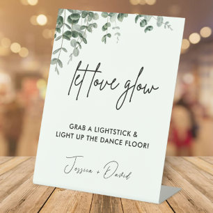 Signe De Table Éucalyptus Laisser Love Llow Mariage Stick Llow