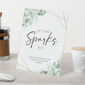 Signe De Table Eucalyptus Mariage Sparkler vert Envoyer (In SItu)