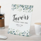 Signe De Table eucalyptus vert Favors mariage de l'événement (In SItu)