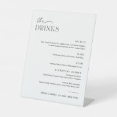 Signe De Table EVERLEIGH Mariage Boire Cocktail Menu 8x10 (Recto)
