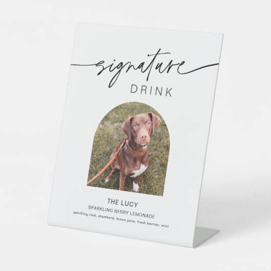 Signe De Table EVERLEIGH Pet Signature Boire Mariage 8x10 (Recto)