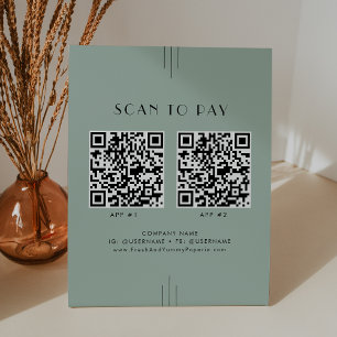 Signe De Table EVERLY Art Déco Sage Entreprise 2 Applications Sca