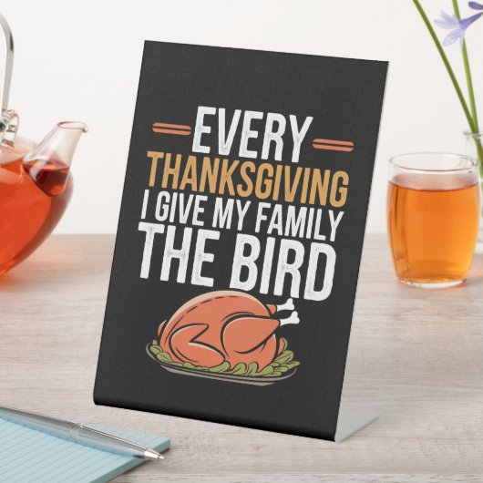 Signe De Table Every Thanksgiving (In SItu)