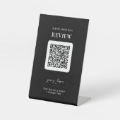 Signe De Table Examen d'entreprise de code QR moderne (Recto)