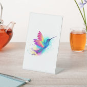 Signe De Table Exotic Rainbow Hummingbird (In SItu)