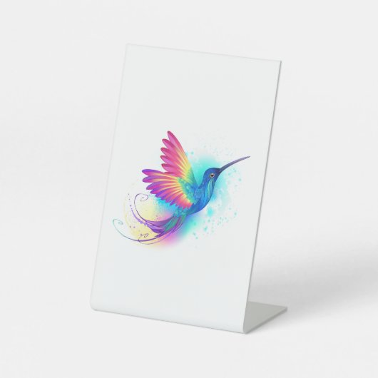 Signe De Table Exotic Rainbow Hummingbird (Recto)