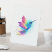 Signe De Table Exotic Rainbow Hummingbird (In SItu)