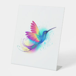 Signe De Table Exotic Rainbow Hummingbird