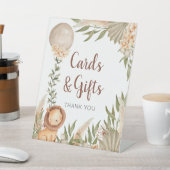 Signe De Table Expositor En L Lion Boho pampas Grass cards & gift (In SItu)