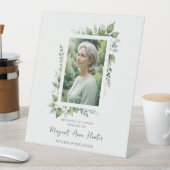 Signe De Table Exuberant Flower & Foliage Frame Wedding Memorial  (In SItu)