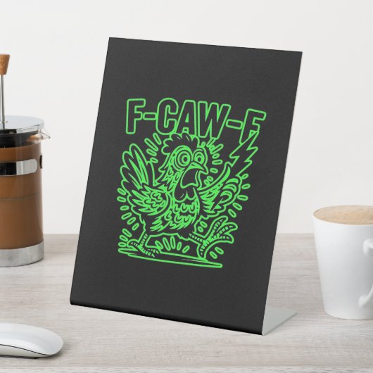 Signe De Table F-Caw-F Attitude Classic Cool Unique (In SItu)
