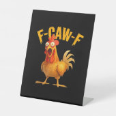 Signe De Table F-Caw-F Chicken Classic Retro Style (Recto)