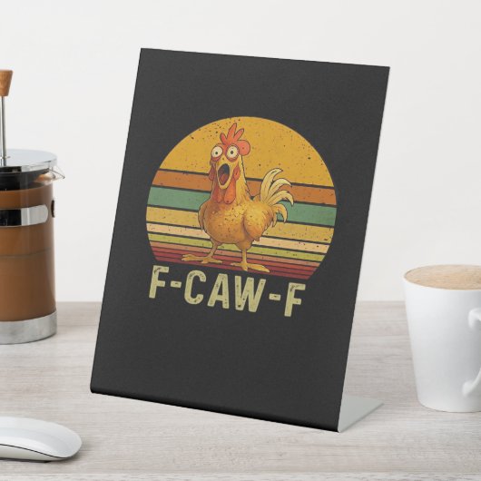 Signe De Table F-Caw-F Chicken Essential Retro Classic (In SItu)