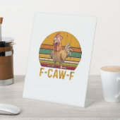 Signe De Table F-Caw-F Chicken Humor Essential Minimal Clean (In SItu)