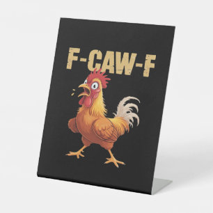 Signe De Table F-Caw-F Corbeau Humour Gothique Drôle