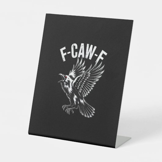 Signe De Table F-Caw-F Crow Retro Classic (Recto)