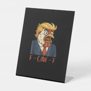 Signe De Table F Caw F Poulet Drôle Classique Style Vintage Cool