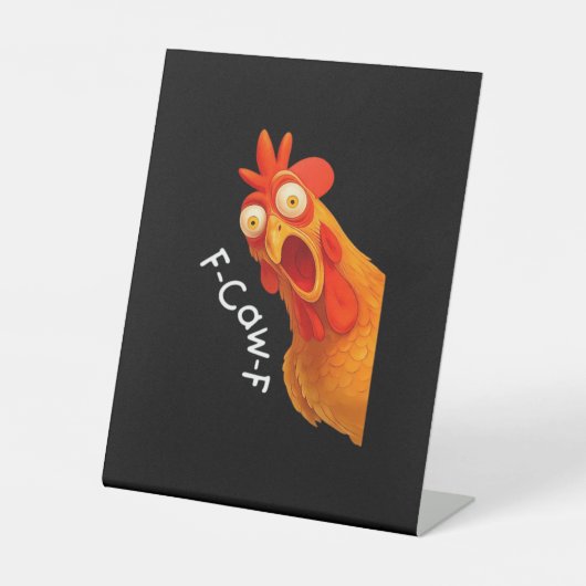 Signe De Table F-Caw-F Poulet Essentiel Classique Rétro (Recto)