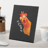 Signe De Table F-Caw-F Poulet Essentiel Classique Rétro (In SItu)