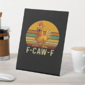 Signe De Table F-Caw-F Poulet Essentiel Rétro Classique (In SItu)
