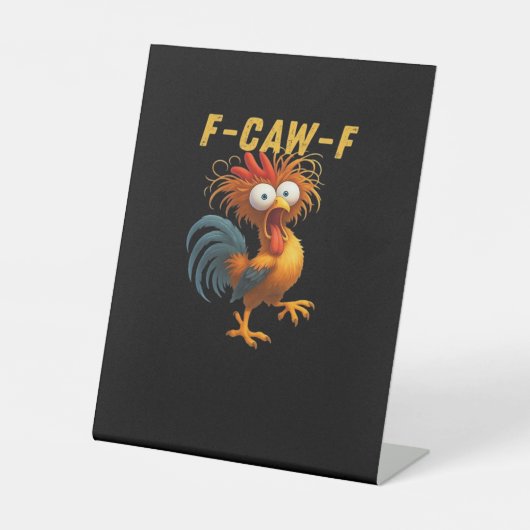 Signe De Table F-Caw-F-Poulet Essentiel Rétro Classique (Recto)