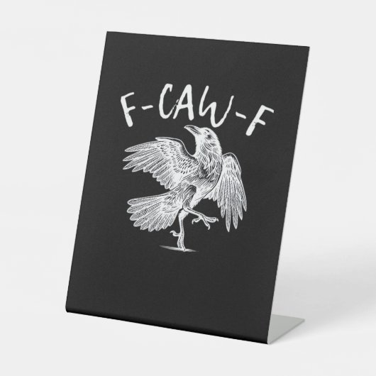 Signe De Table F-Caw-F Raven Retro Classic (Recto)