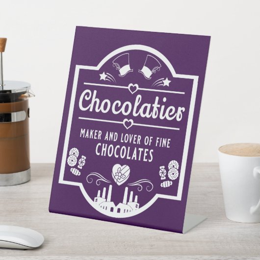 Signe De Table Fabricant de chocolatier (In SItu)