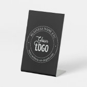 Signe De Table Facile de remplacement de logo et de texte personn (Recto)