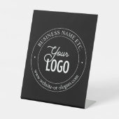 Signe De Table Facile de remplacement de logo et de texte personn (Recto)