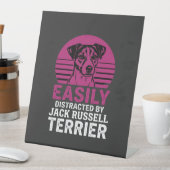 Signe De Table Facilement Distrait Par Jack Russell Terrier (In SItu)