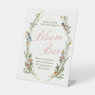 Signe De Table Fairy First Vintage Floral Birthday Bloom Bar