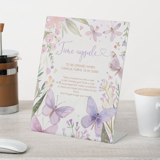 Signe De Table Fairy Premier anniversaire heure Capsule (In SItu)