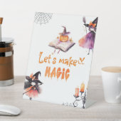 Signe De Table Faisons la fête d'Halloween sorcières magiques (In SItu)