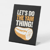 Signe De Table Faisons le Yam Thing Thanksgiving Sweet Potato (Recto)