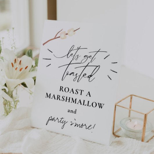Signe De Table Faisons-nous griller S'more Marshmallow