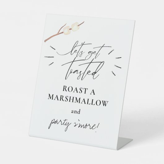 Signe De Table Faisons-nous griller S'more Marshmallow (Recto)