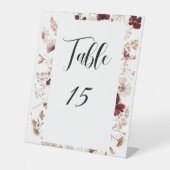 Signe De Table Fall Wildflowers Floral Wedding (Recto)