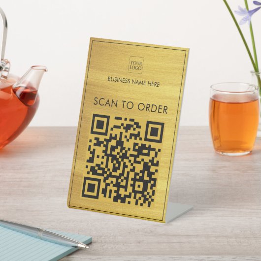 Signe De Table Faux Gold Logo Analyse d'entreprise pour commander (In SItu)