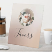 Signe De Table Faveur de mariage Beige Rose (In SItu)