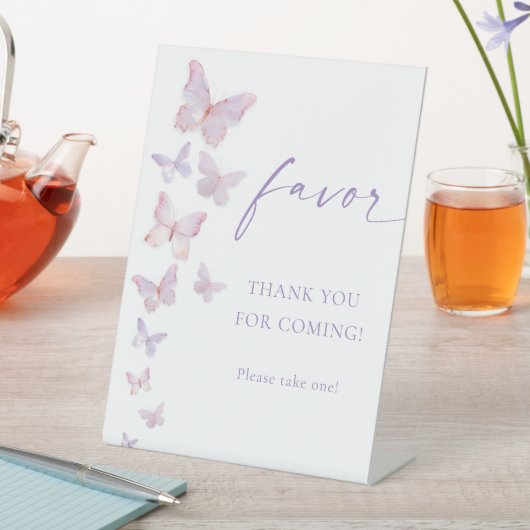 Signe De Table Faveur papillon (In SItu)