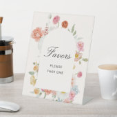Signe De Table Faveurs d'arche de fleurs printanières colorées (In SItu)