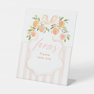 Signe De Table Faveurs de Baby Shower aux Rayures et Nœud Papillo