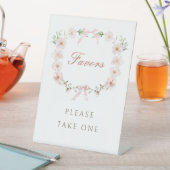 Signe De Table Faveurs de cadre floral rose blush (In SItu)