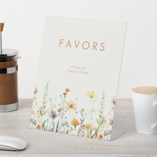 Signe De Table Faveurs de Fête de Mariée Fleur de Champ Rustique (In SItu)