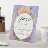 Signe De Table Faveurs de fleurs sauvages - Bleu ciel (In SItu)