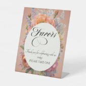 Signe De Table Faveurs de fleurs sauvages - Or rose (Recto)
