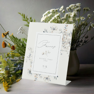 Signe De Table Faveurs de mariage Fleur sauvage délicates ID1102