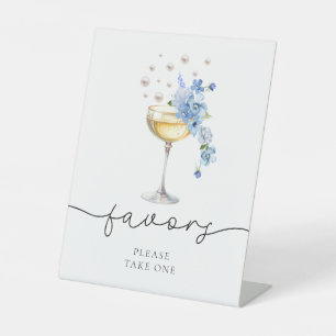 Signe De Table Faveurs de Mariage Florales Perles & Prosecco