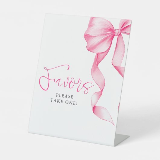 Signe De Table Faveurs de Mariage Rose Pâle Ruban (Recto)
