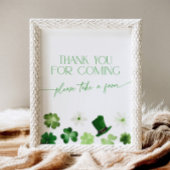 Signe De Table Faveurs de remerciement pour la Saint-Patrick